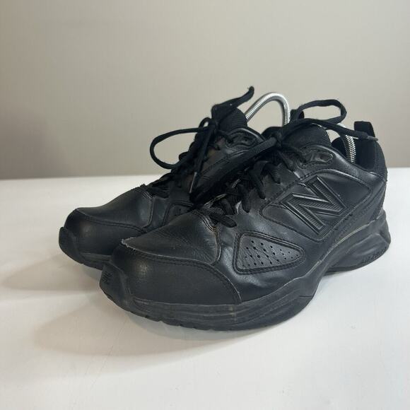New Balance Men's 623v3 Training Shoes 9.5 D Black Leather MX623AB3 Sneakers - Picture 1 of 8
